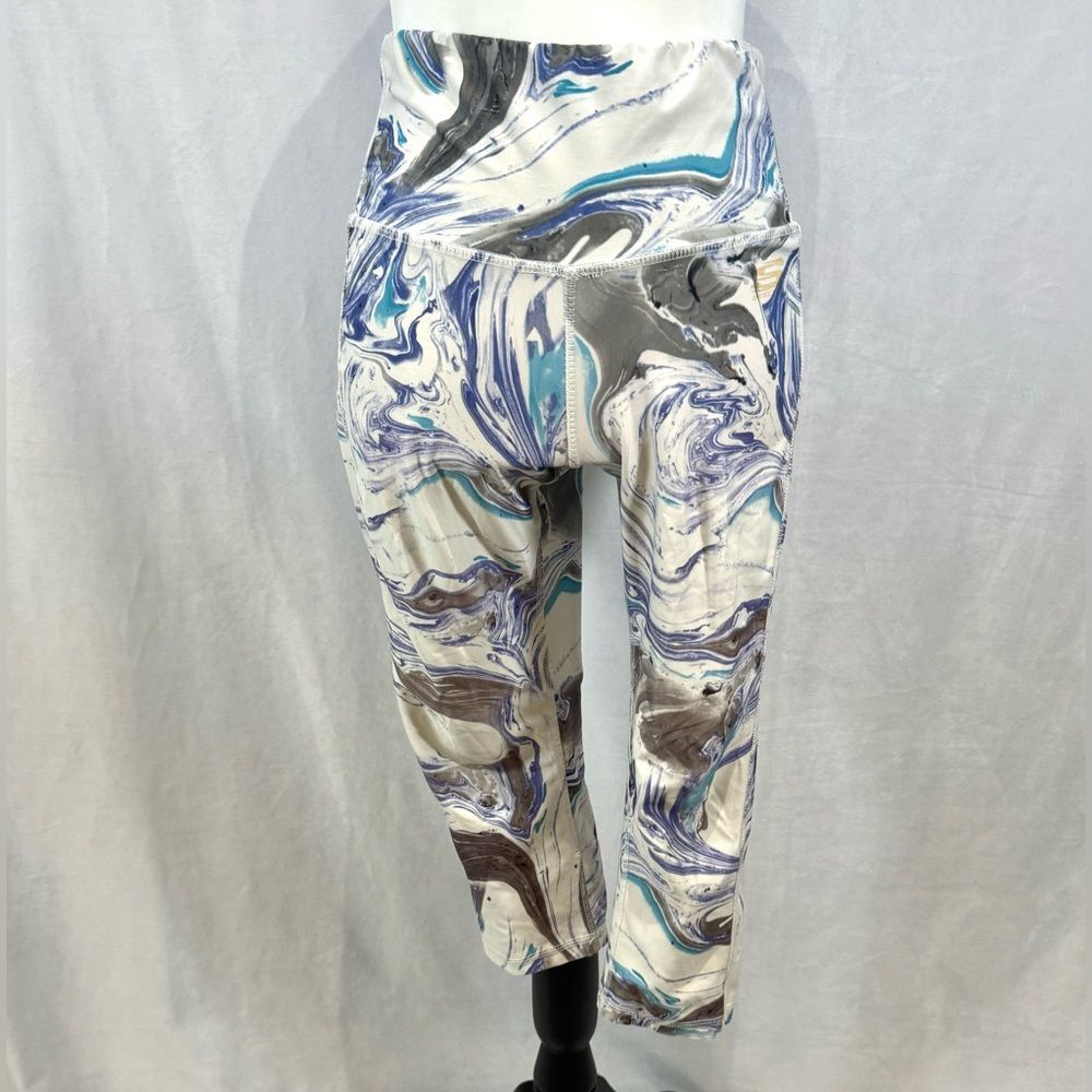 Skechers Sport high waisted marbled capri yoga leggings size medium